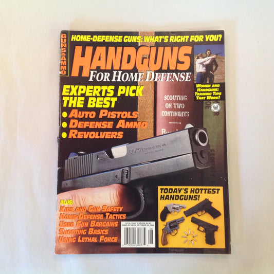 Vintage 1994 Guns & Ammo Magazine Handguns for Home Defense Experts Pick the Best