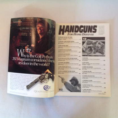 Vintage 1994 Guns & Ammo Magazine Handguns for Home Defense Experts Pick the Best