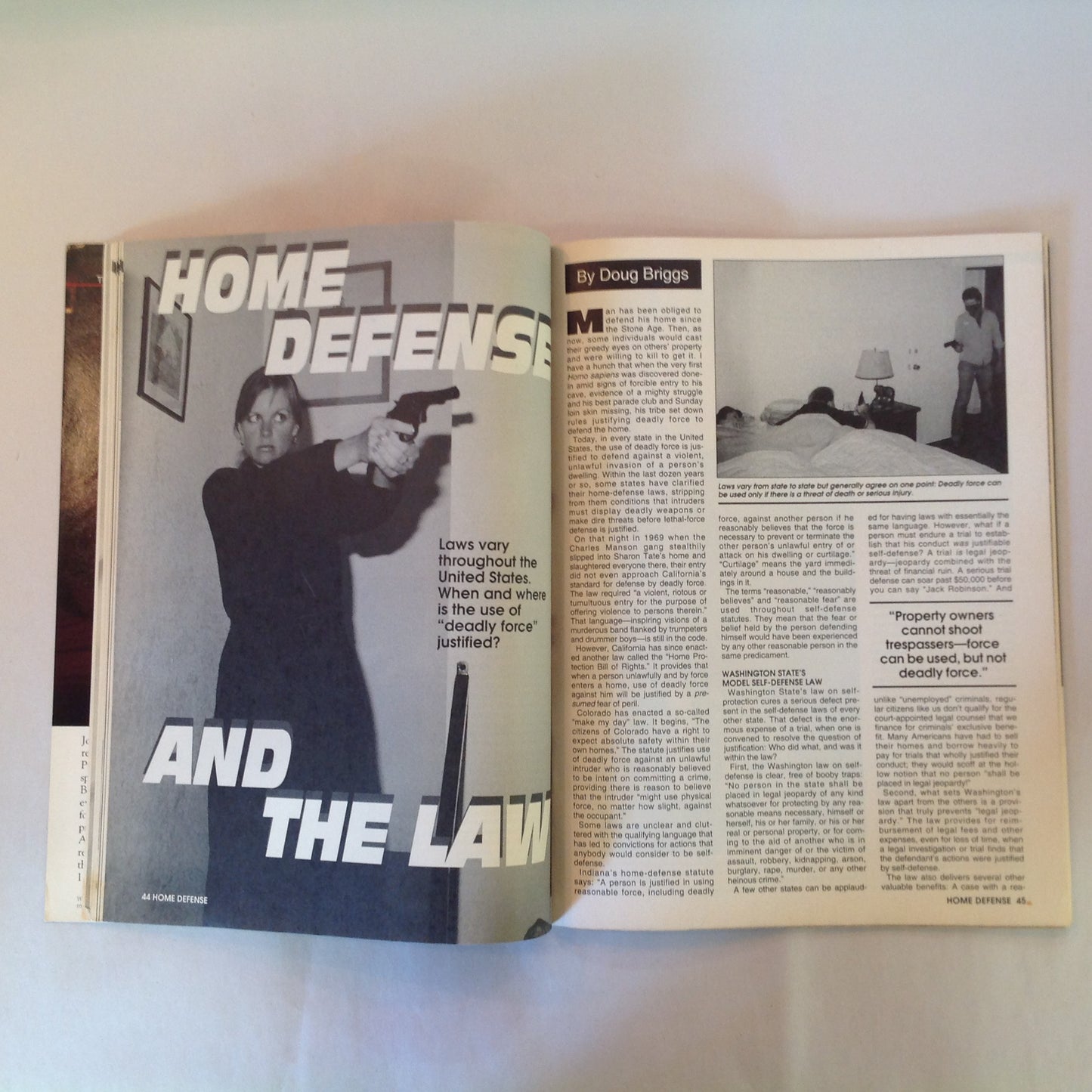 Vintage 1994 Guns & Ammo Magazine Handguns for Home Defense Experts Pick the Best