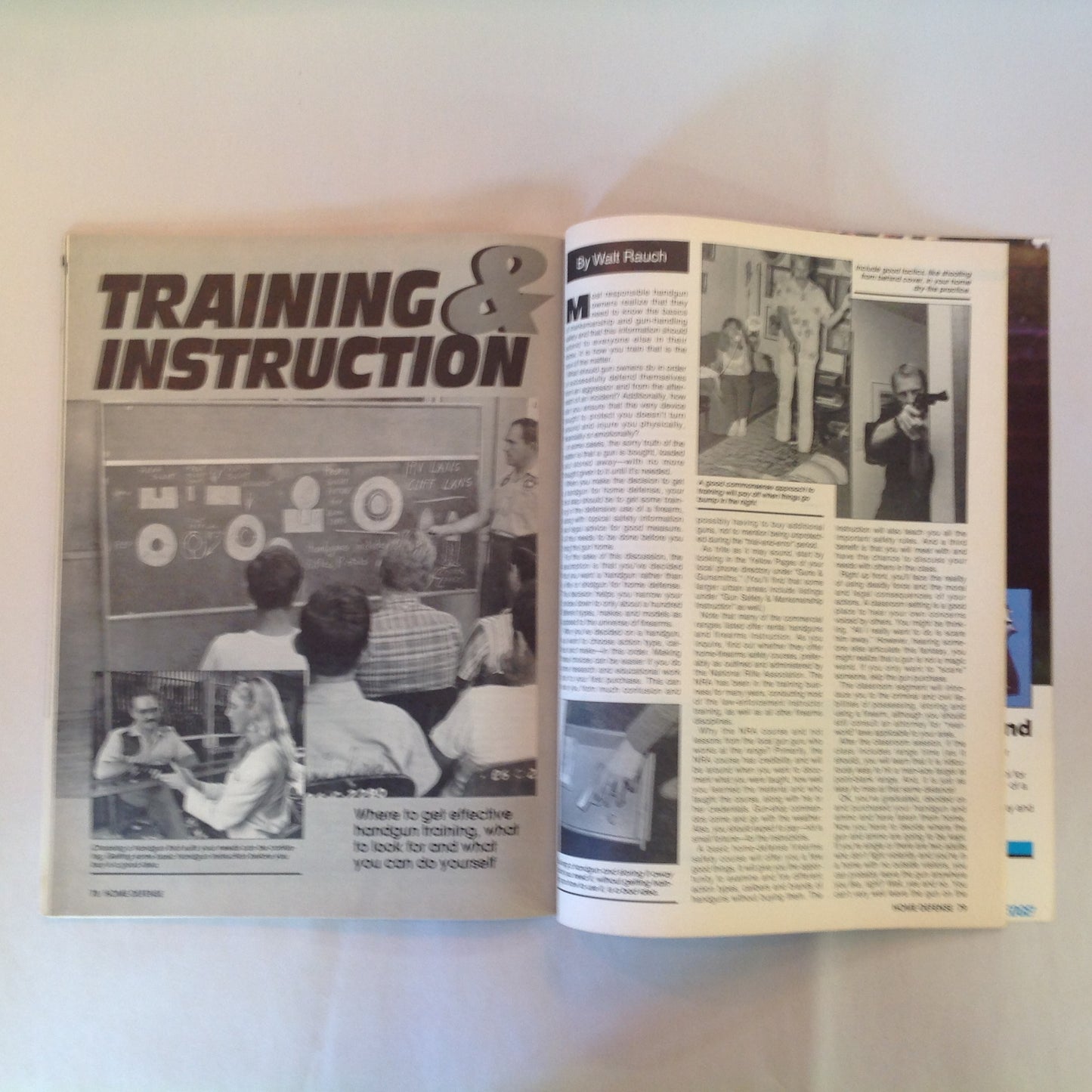 Vintage 1994 Guns & Ammo Magazine Handguns for Home Defense Experts Pick the Best