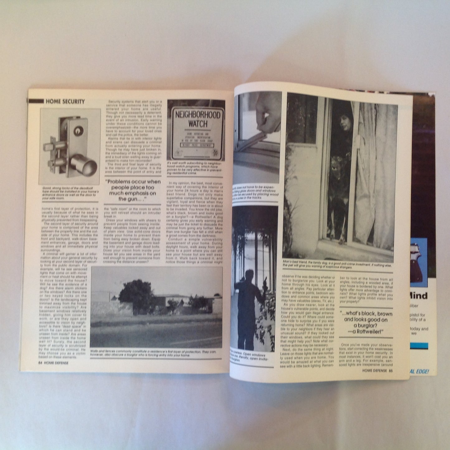 Vintage 1994 Guns & Ammo Magazine Handguns for Home Defense Experts Pick the Best