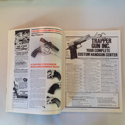Vintage Jan/Feb 1982 American Handgunner Magazine Gammon by Devel Hank Williams Jr Customer Ruger