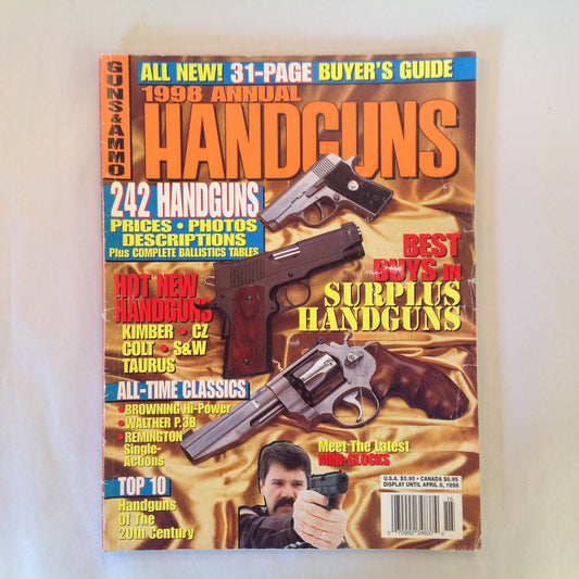 Vintage Guns & Ammo Magazine 1998 Annual Handguns 242 Prices Photos Descriptions