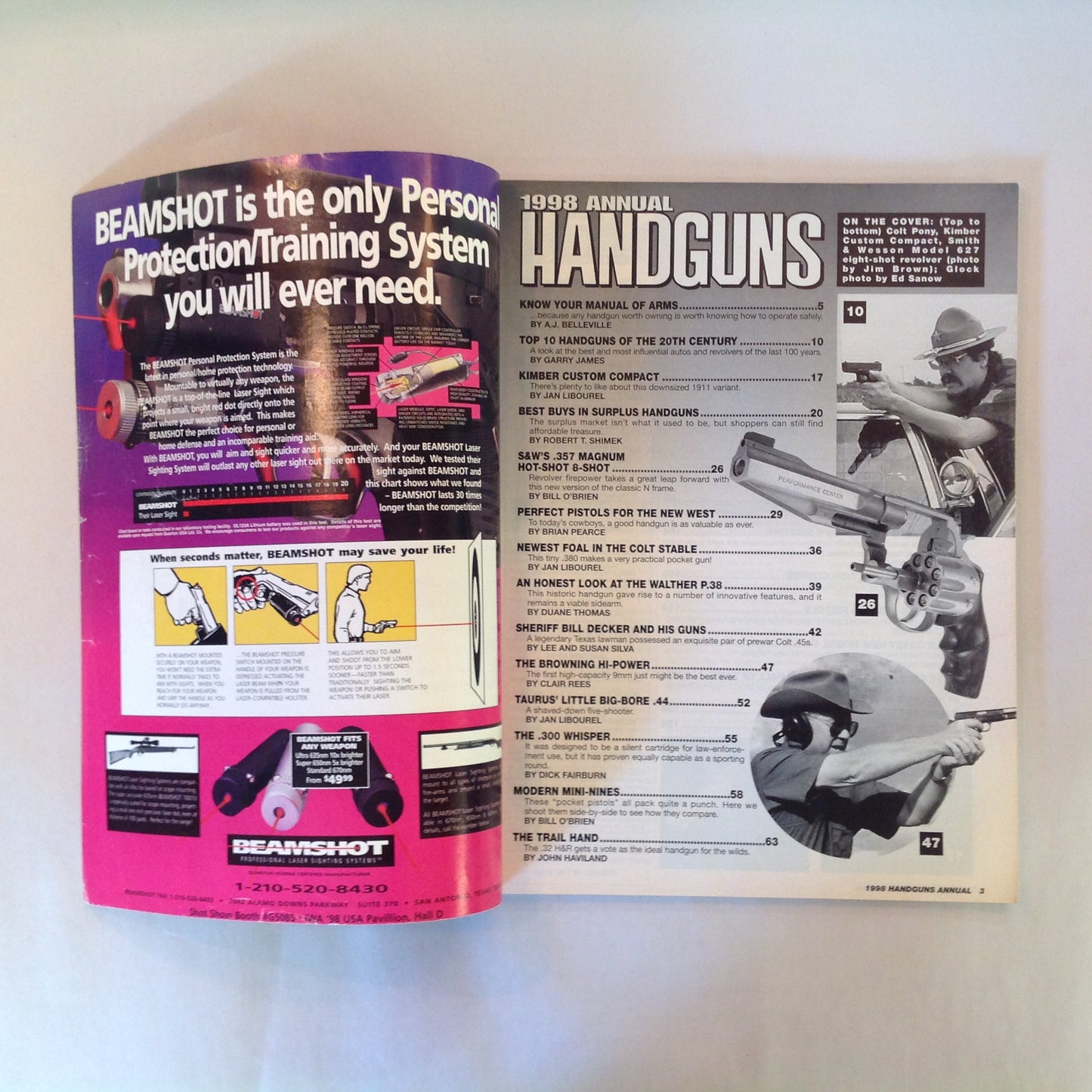 Vintage Guns & Ammo Magazine 1998 Annual Handguns 242 Prices Photos Descriptions