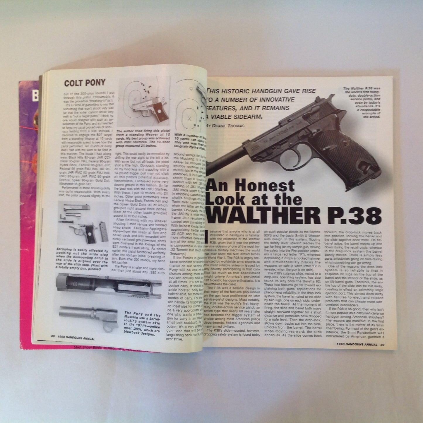 Vintage Guns & Ammo Magazine 1998 Annual Handguns 242 Prices Photos Descriptions