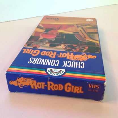 Vintage 1986 VHS Cassette Hot-Rod Girl Chuck Connors Lori Nelson Good Times Video