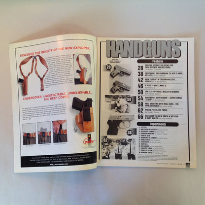Vintage Apr 1998 Handguns Magazine Top Picks For Self-Defense Guardian .32 ACP