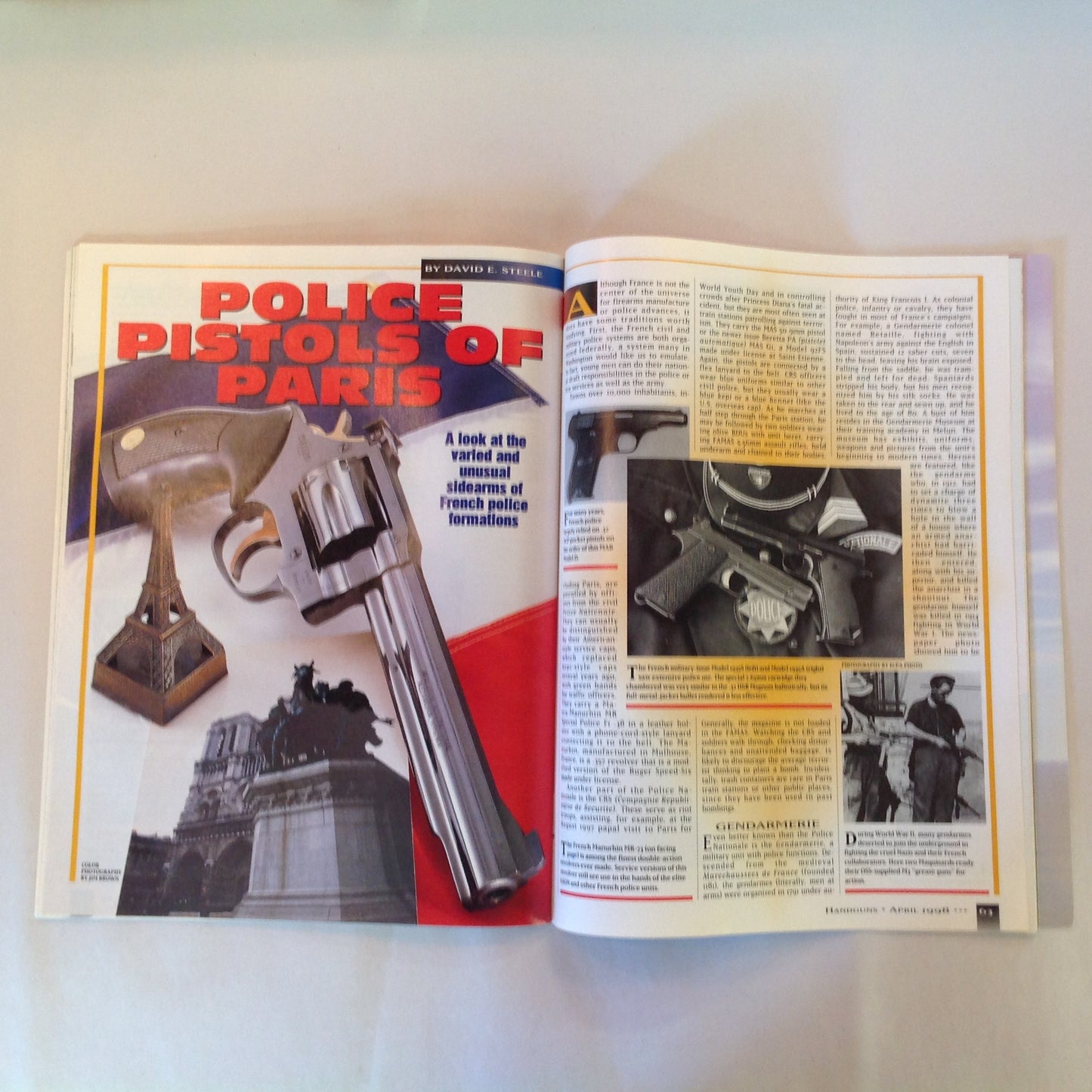 Vintage Apr 1998 Handguns Magazine Top Picks For Self-Defense Guardian .32 ACP