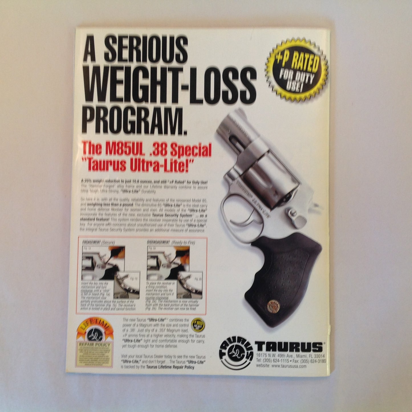 Vintage Apr 1998 Handguns Magazine Top Picks For Self-Defense Guardian .32 ACP