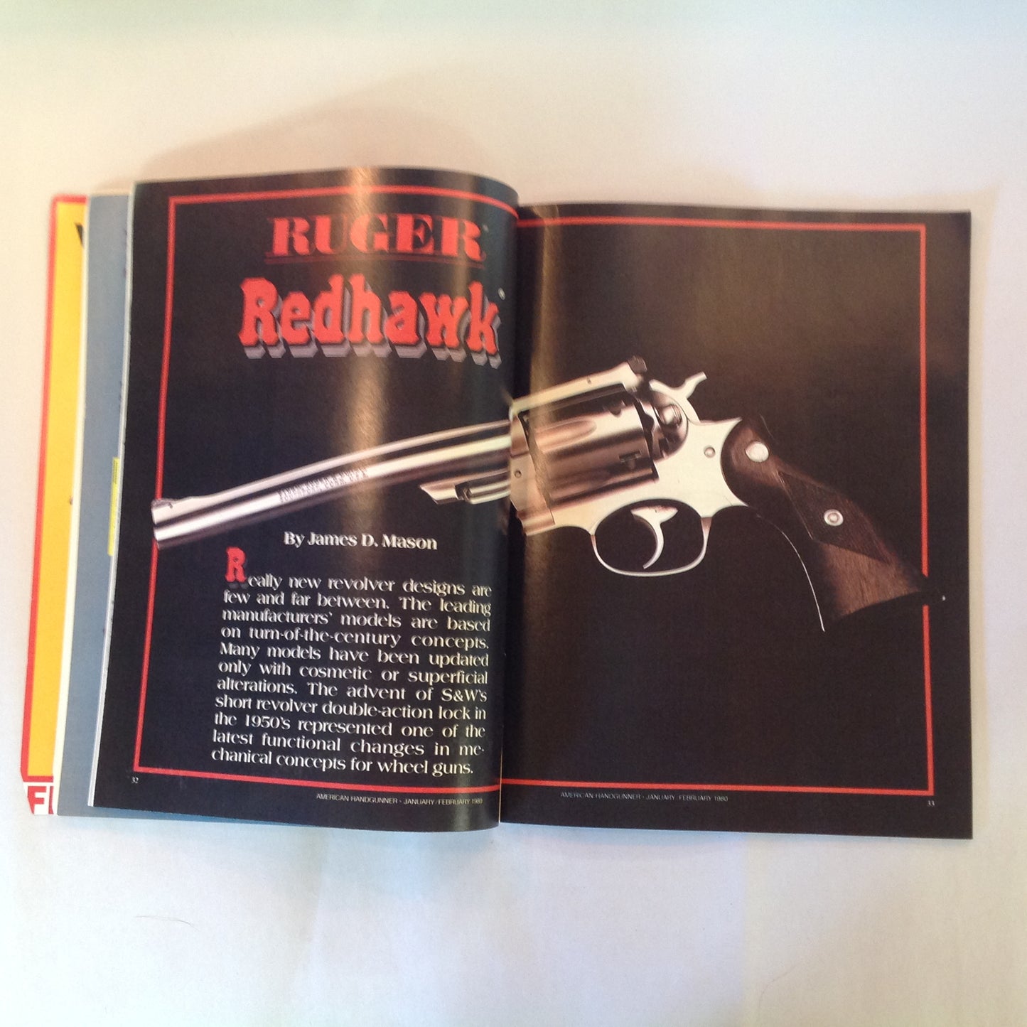 Vintage Jan/Feb 1980 The American Handgunner Magazine Ruger Redhawk .44 MAG DA 9mm Myth .223 Contender 1979 IPSC Nationals