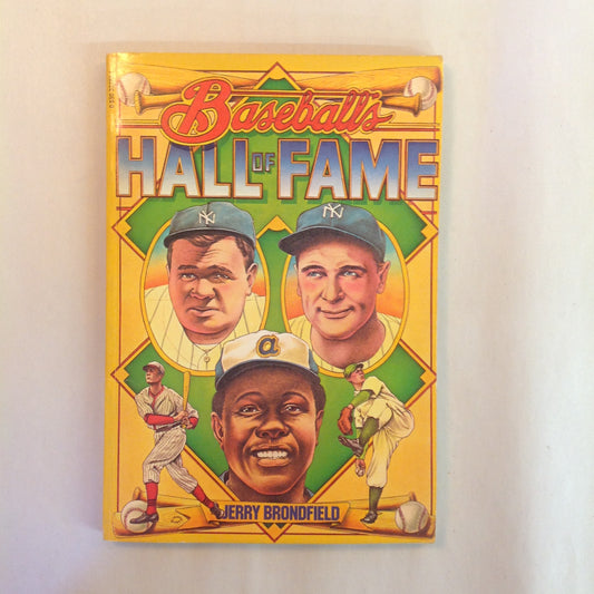 Vintage 1983 Paperback Baseball's Hall of Fame Jerry Brondfield