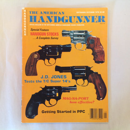 Vintage Sep/Oct The American Handgunner Handgun Stocks T/C Super 14's Mag-Na-Port
