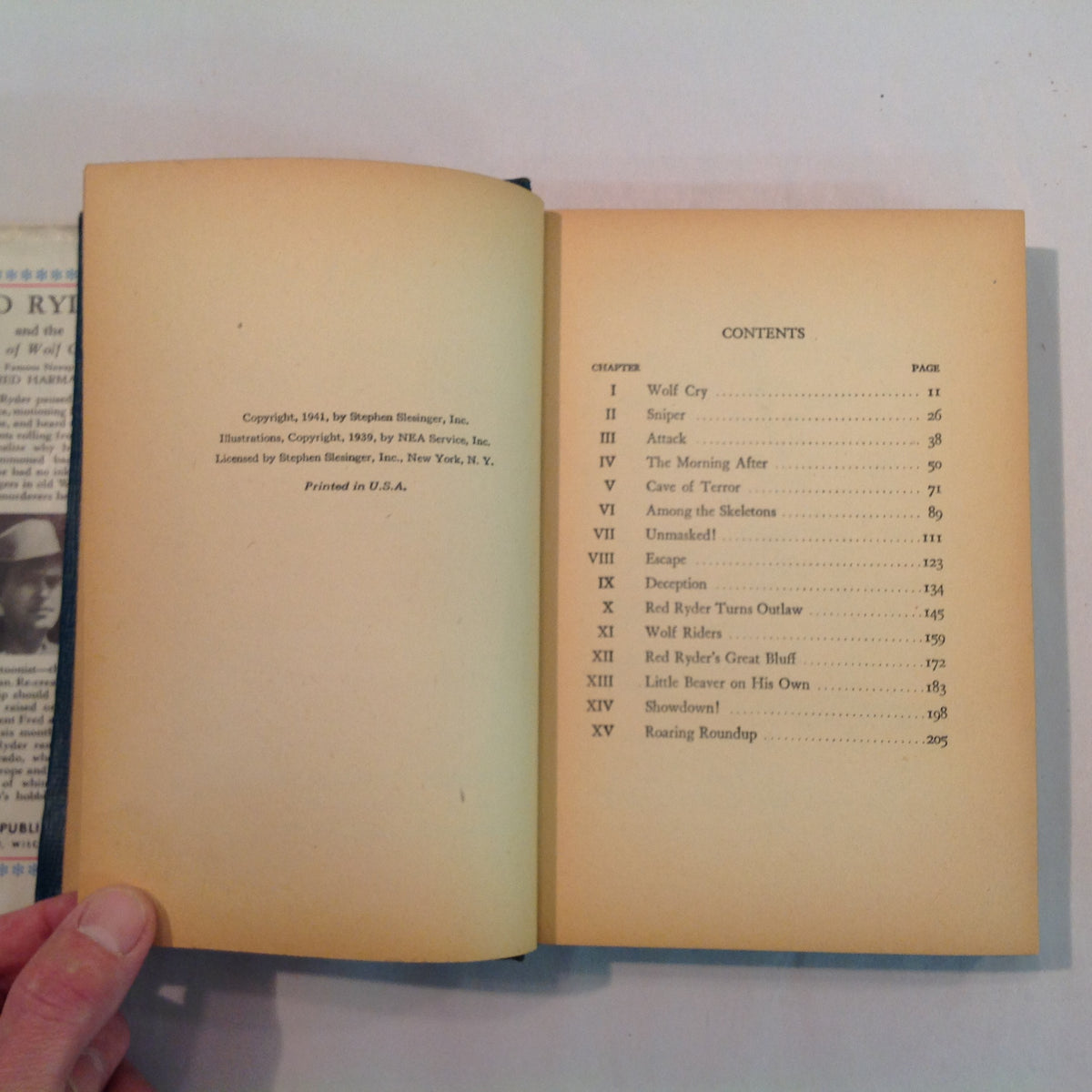 Vintage 1941 Hardcover Red Ryder and the Secret of Wolf Canyon S S Stevens