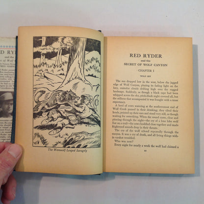 Vintage 1941 Hardcover Red Ryder and the Secret of Wolf Canyon S S Stevens