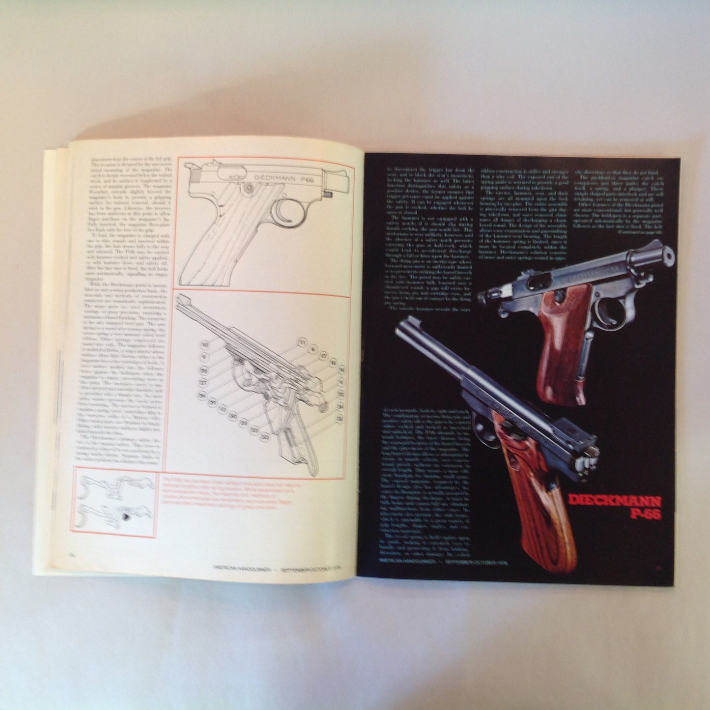 Vintage Sep/Oct The American Handgunner Handgun Stocks T/C Super 14's Mag-Na-Port