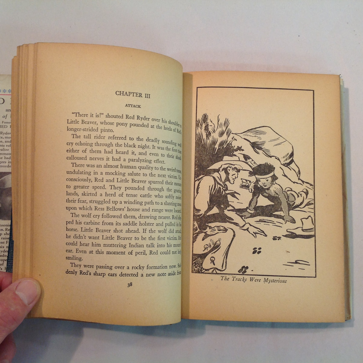 Vintage 1941 Hardcover Red Ryder and the Secret of Wolf Canyon S S Stevens