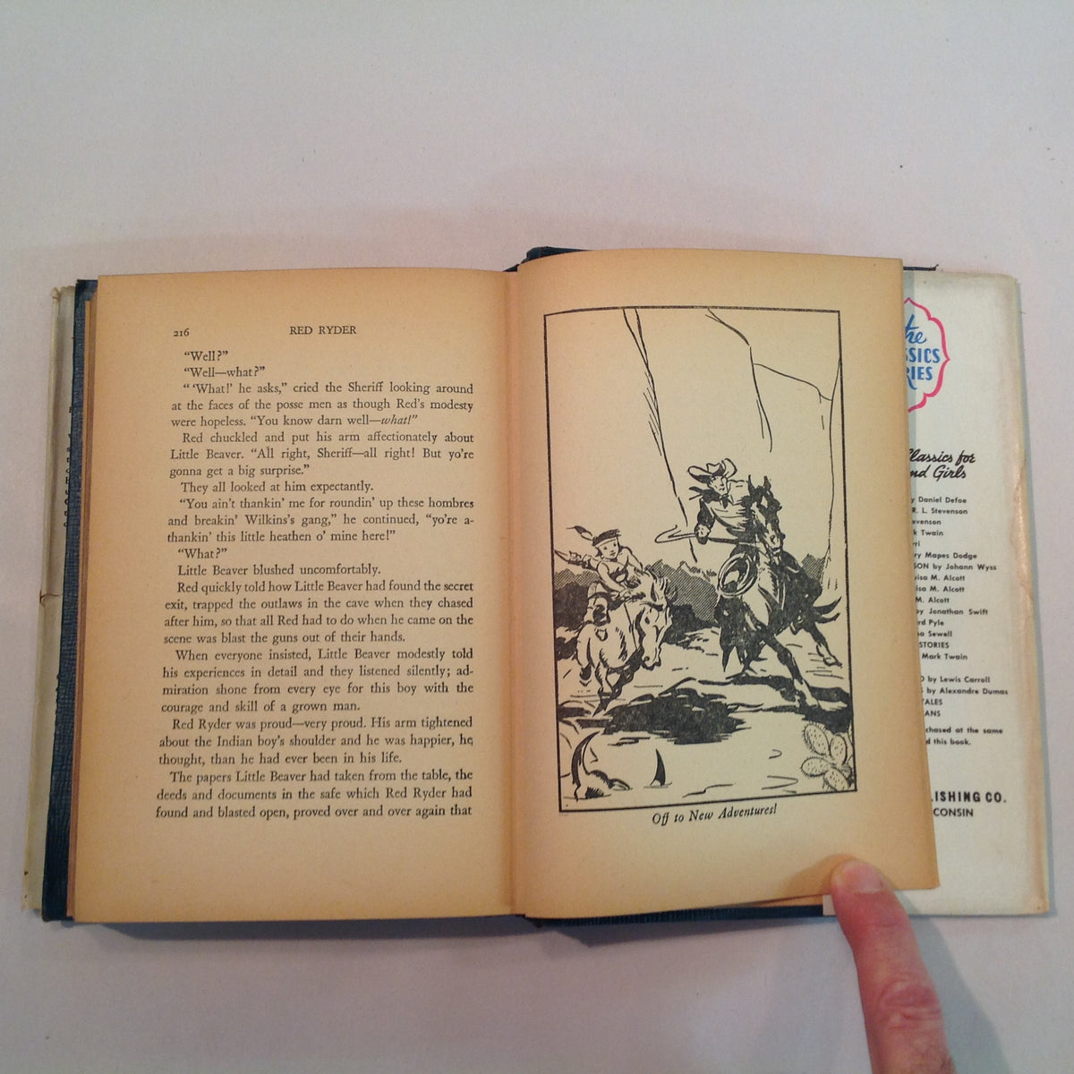 Vintage 1941 Hardcover Red Ryder and the Secret of Wolf Canyon S S Stevens