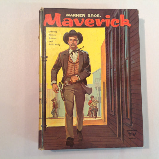 Vintage 1959 Hardcover Warner Bros Maverick Authorized Edition Charles Coombs Alexander Toth Illustrations