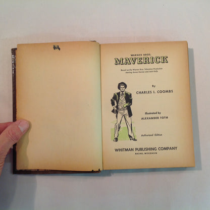 Vintage 1959 Hardcover Warner Bros Maverick Authorized Edition Charles Coombs Alexander Toth Illustrations