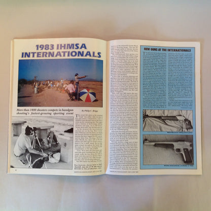 Vintage May/Jun 1984 American Handgunner Magazine IHMSA Matches Test Reports Stopping Power Revolver Vs African Game