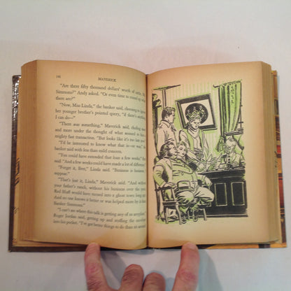 Vintage 1959 Hardcover Warner Bros Maverick Authorized Edition Charles Coombs Alexander Toth Illustrations