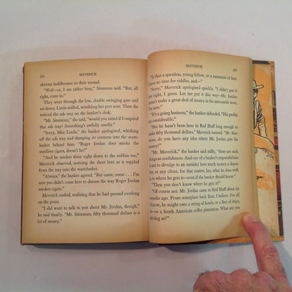 Vintage 1959 Hardcover Warner Bros Maverick Authorized Edition Charles Coombs Alexander Toth Illustrations