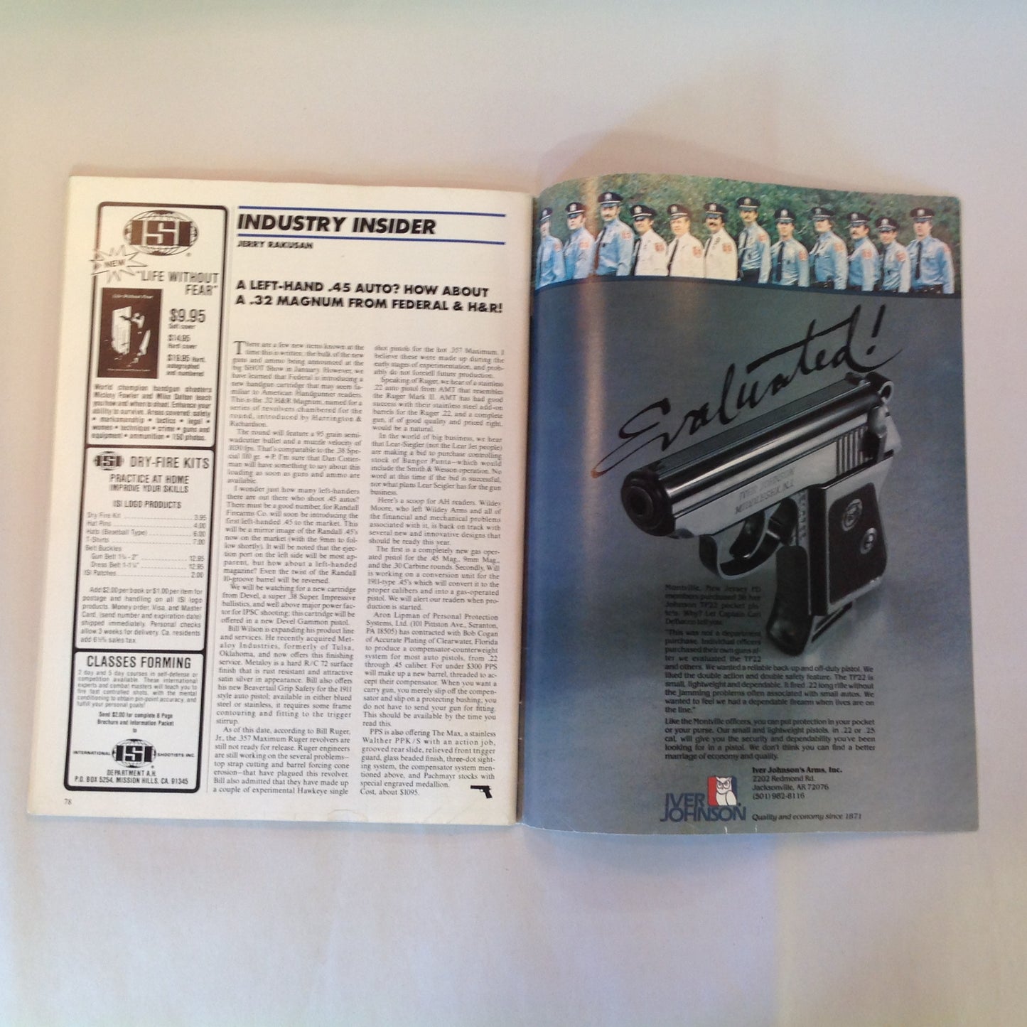 Vintage May/Jun 1984 American Handgunner Magazine IHMSA Matches Test Reports Stopping Power Revolver Vs African Game