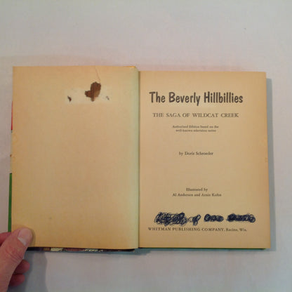 Vintage 1963 Hardcover The Beverly Hillbillies: The Saga of Wildcat Creek Doris Schroeder Illustrated TV Tie-In