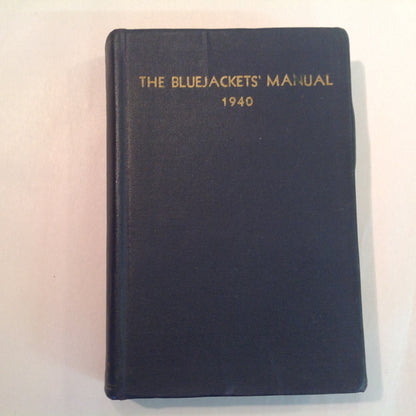 Vintage 1940 The Bluejackets' Manual US Navy Guide Book Tenth Edition