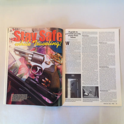 Vintage Apr 1996 Handguns Magazine Latest Smith & Wesson Magnums Concealed Carry .357 Magnum FBI .357 SIG Combat Training