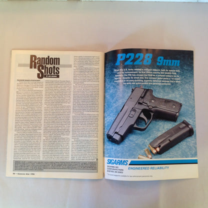 Vintage Apr 1996 Handguns Magazine Latest Smith & Wesson Magnums Concealed Carry .357 Magnum FBI .357 SIG Combat Training
