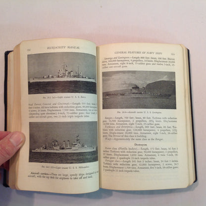 Vintage 1940 The Bluejackets' Manual US Navy Guide Book Tenth Edition