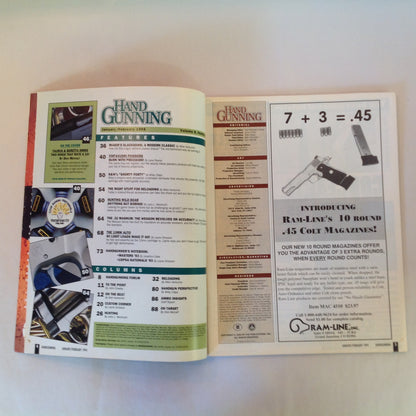 Vintage Jan/Feb 1994 Hand Gunning Magazine Taurus & Beretta  Reloading Special Barrel Life