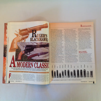 Vintage Jan/Feb 1994 Hand Gunning Magazine Taurus & Beretta  Reloading Special Barrel Life