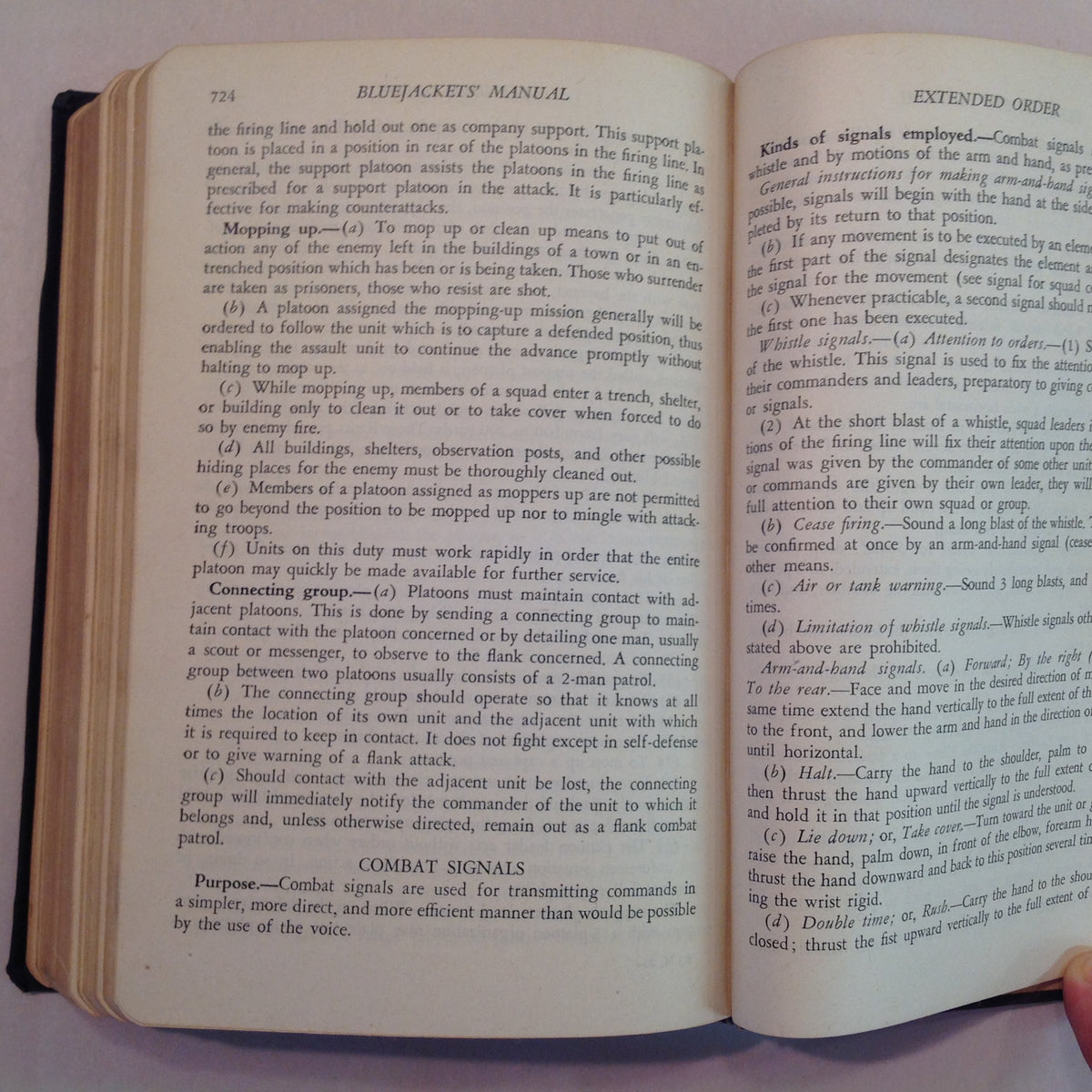 Vintage 1940 The Bluejackets' Manual US Navy Guide Book Tenth Edition