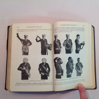 Vintage 1940 The Bluejackets' Manual US Navy Guide Book Tenth Edition