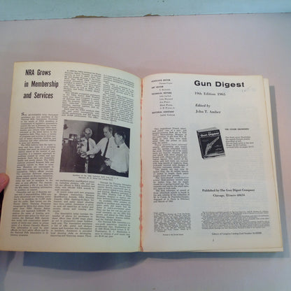 Vintage 1965 Trade Paperback Gun Digest 19th Anniversary De Luxe Edition Shooter's Encyclopedia