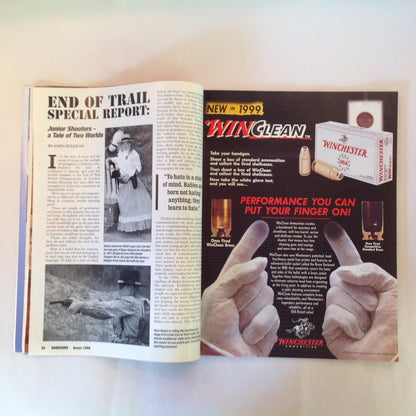 Vintage Aug 1999 Handguns Magazine It's A Polymer World H&K's Expert Shoulder Rig? Littleton Tragedy