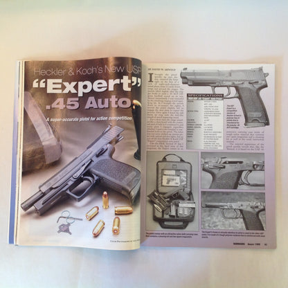 Vintage Aug 1999 Handguns Magazine It's A Polymer World H&K's Expert Shoulder Rig? Littleton Tragedy
