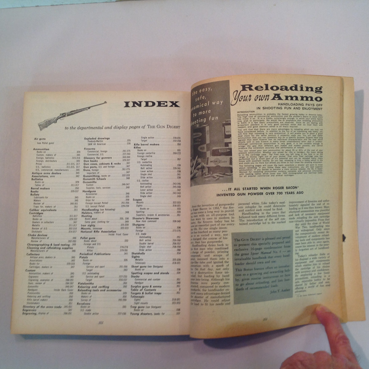 Vintage 1965 Trade Paperback Gun Digest 19th Anniversary De Luxe Edition Shooter's Encyclopedia