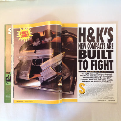Vintage Nov/Dec 1997 Hand Gunning Magazine H&K New Compacts Hot Nine Recoil Proof Scope Mount