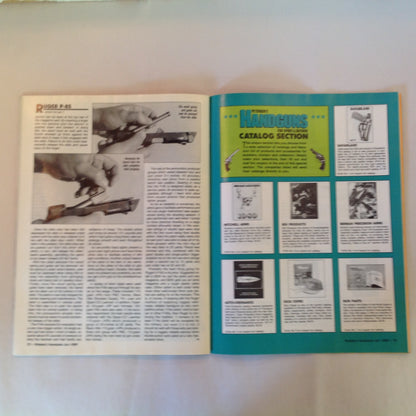 Vintage Jul 1989 Petersen's Handguns Magazine Guns In Review .45 Combat Autos Springfield 1911-A1