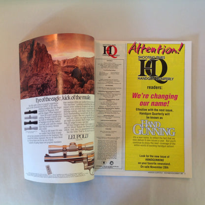Vintage Nov/Dec 1991 Shooting Times Handgun Quarterly Who's Killing the .41 Magnum