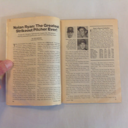 Vintage August 1989 Baseball Digest Magazine Strikeout King Nolan Ryan