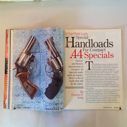 Vintage Sep/Oct 1993 Hand Gunning Magazine Ultimate .44 50 .45-70 Loads For Big Game Gear For Deer Hunting