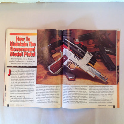 Vintage Sep/Oct 1993 Hand Gunning Magazine Ultimate .44 50 .45-70 Loads For Big Game Gear For Deer Hunting