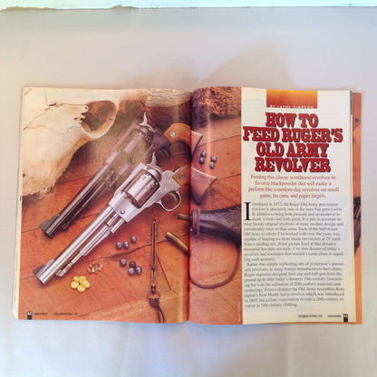 Vintage Sep/Oct 1993 Hand Gunning Magazine Ultimate .44 50 .45-70 Loads For Big Game Gear For Deer Hunting