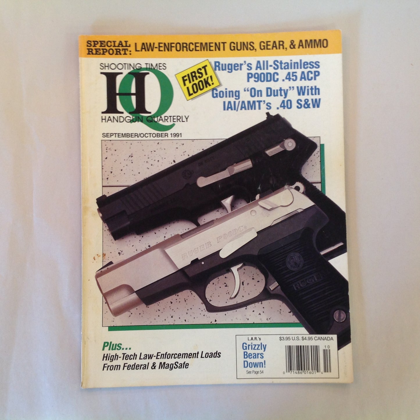 Vintage Sep/Oct 1991 Shooting Times Handgun Quarterly Magazine