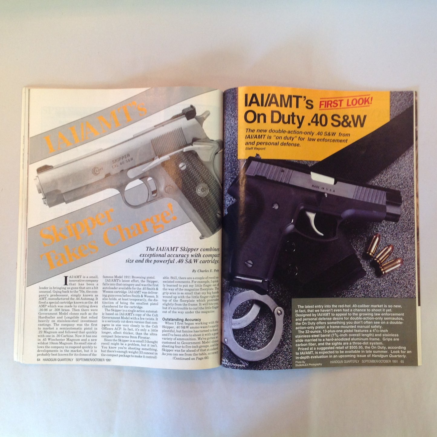 Vintage Sep/Oct 1991 Shooting Times Handgun Quarterly Magazine