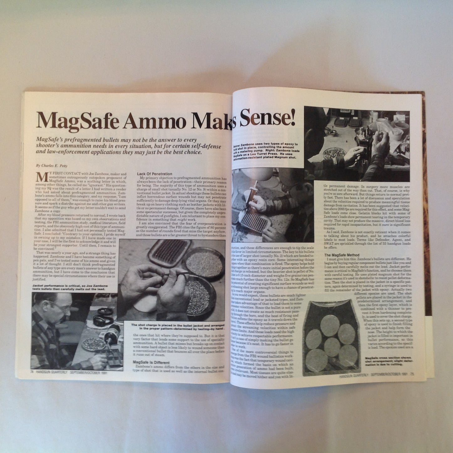 Vintage Sep/Oct 1991 Shooting Times Handgun Quarterly Magazine